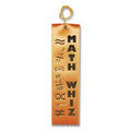 Stock Recognition Ribbons (MATH WHIZ) Carded (2"x8")